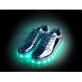 Unisex mujeres hombres USB carga luz intermitente zapatillas LED zapatos